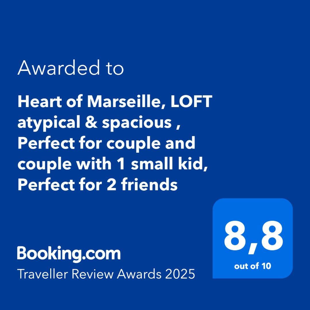 Heart Of Marseille, Loft Atypical & Spacious , Perfect For Couple And Couple With 1 Small Kid, Perfect For 2 Friends Esterno foto